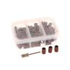 75/210Pcs/Box Sanding Cap Bands For Electric Manicure Machine 180/120/80 Grit Nail Drill Grinding Bit Files Pedicure Tool Set