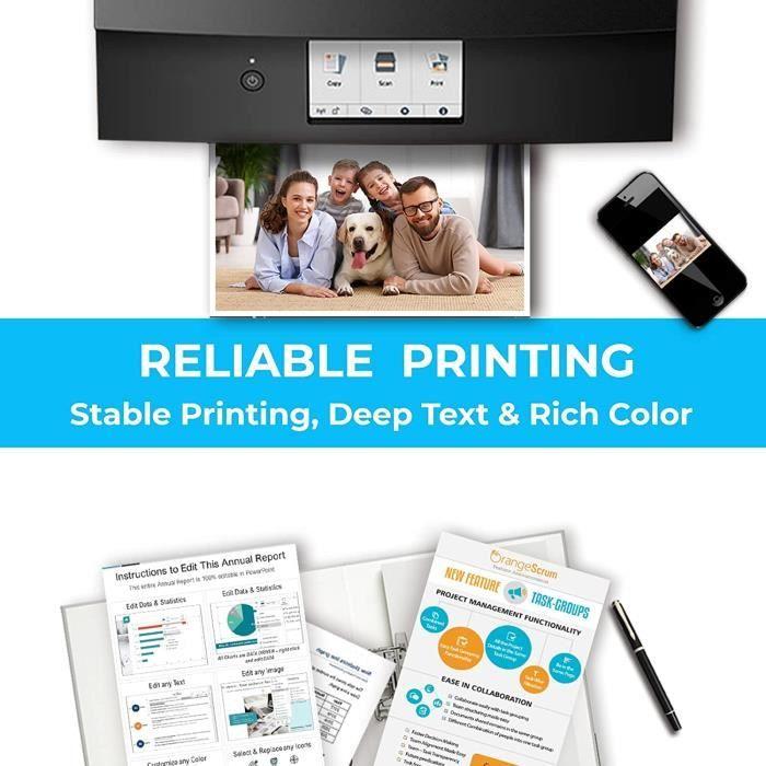 Cartucho de Tinta Compatível 603XL para Epson 603 603 XL - ONLYU - Pacote de 5 - Multicores