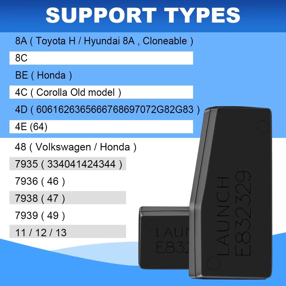 Autosleutel Programmeur LAUNCH X431 Sleutel Programmeur X 4 Sleutels Set IMMO Programmeertools Werkt met X431 PAD V/ IMMO ELITE/IMMO PLUS /PROG 3
