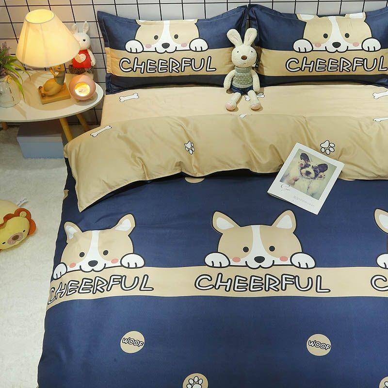 Cartoon Duvet Cover Household Skin-friendly Washable Modern Quilt Covers Students Non-fading Bedding Luxury Housse De Couette