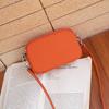 The First Layer of Cowhide Women's Bag, Shoulder Messenger Bag, Simple Multi-compartment Zipper Square Bag, Soft Leather Change Mobile Phone Bag.
