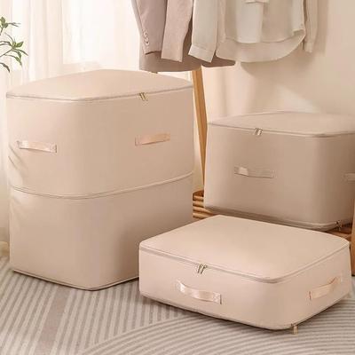 Portable Compression Quilt & Clothing Storage Bag with Compartments for Jackets