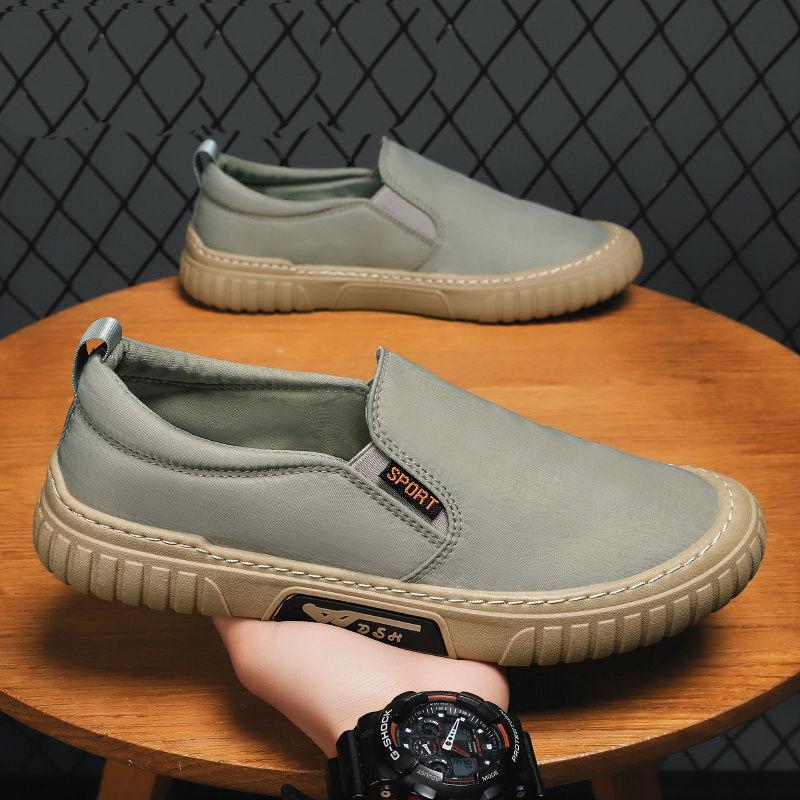 Men's shoes summer breathable lazy casual flat shoes men's one-pedal sports shoes men's lightweight trendy socks shoes men's