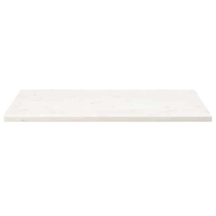 VidaXL Table Top White 110x60x2.5 Cm Solid Pine Wood 824421