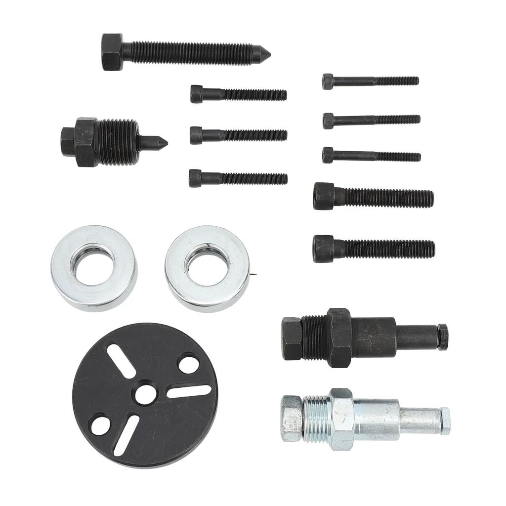 15PCS Car AC Compressor Clutch Remover Kit Auto Air Conditioning Repair Puller Tools for 148 A6