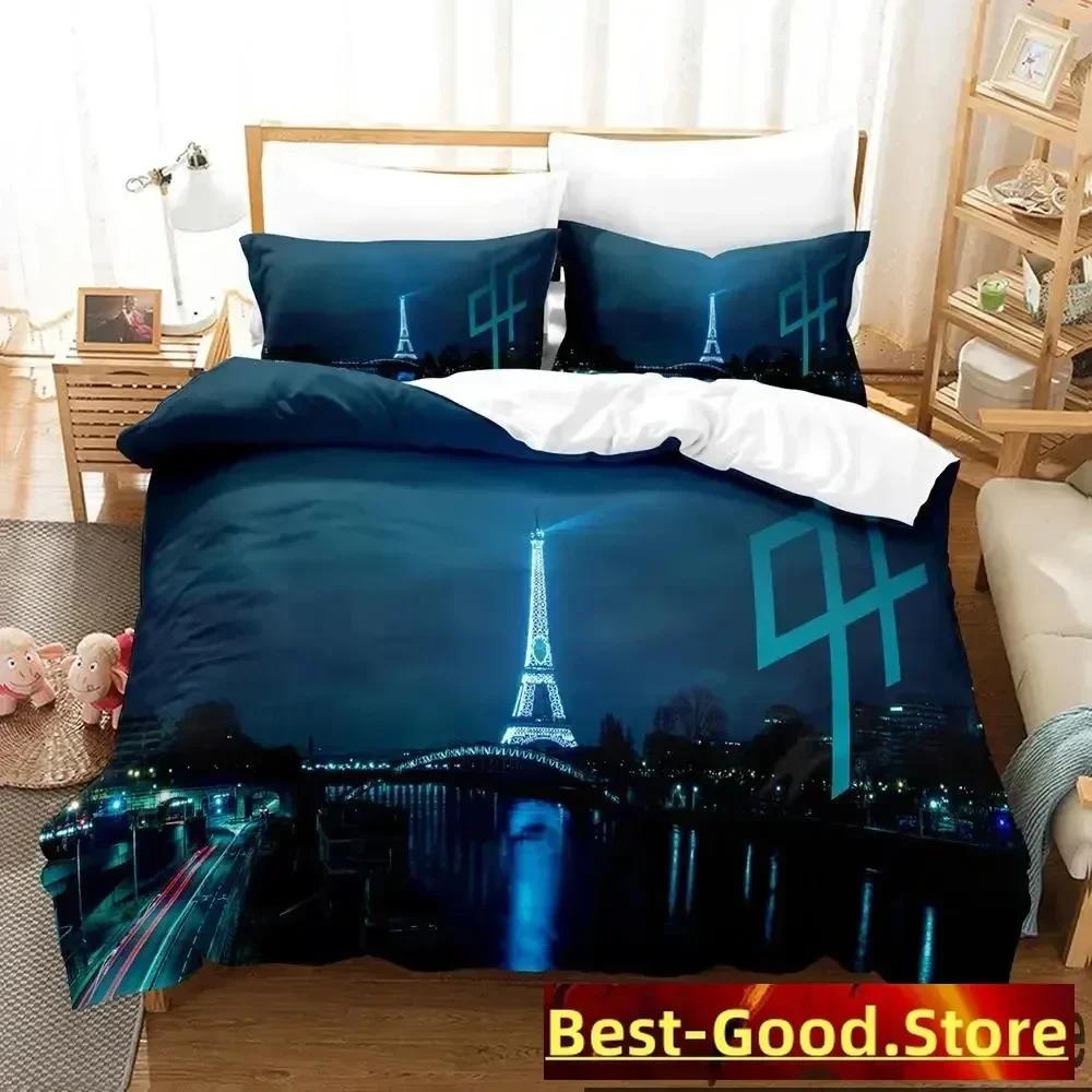 Set Biancheria da Letto Duo Rap PNL Stampato in 3D Set Letto Stampato con Federa Copripiumino Morbido Singolo Matrimoniale Queen Super King Size Ragazzi Adulti