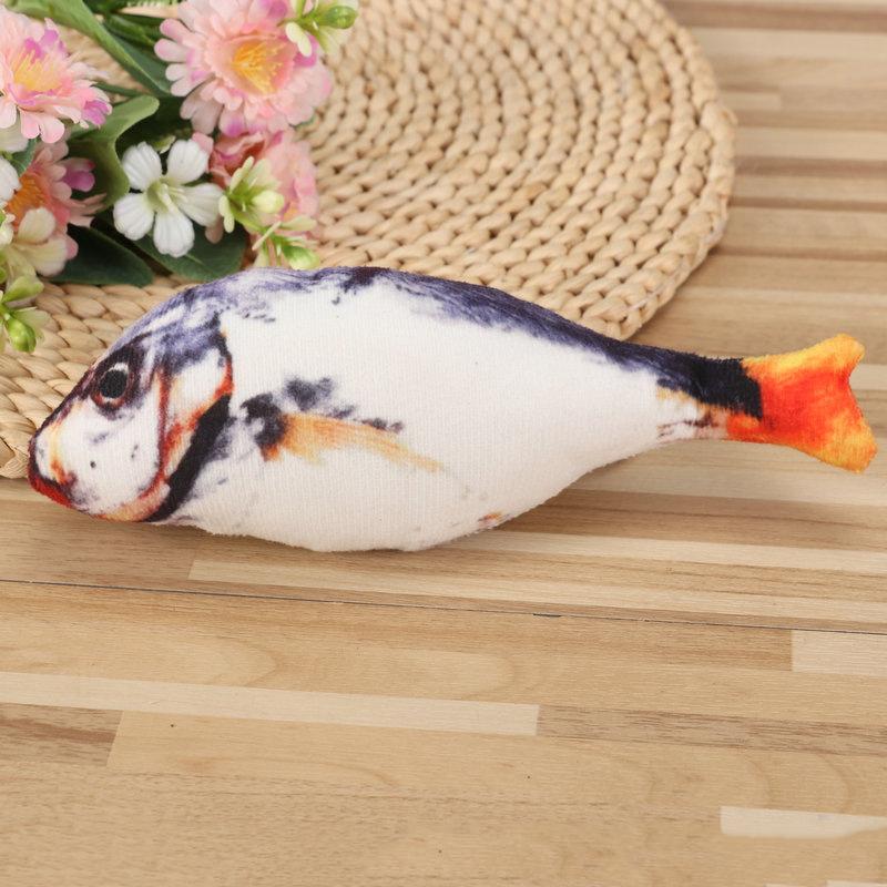 Catnip Fish Teasing Cat Toy Teasing Cat Stick Teeth Grinding Kitten Self pleasure Soothing Doll Doll Puppets Supplies