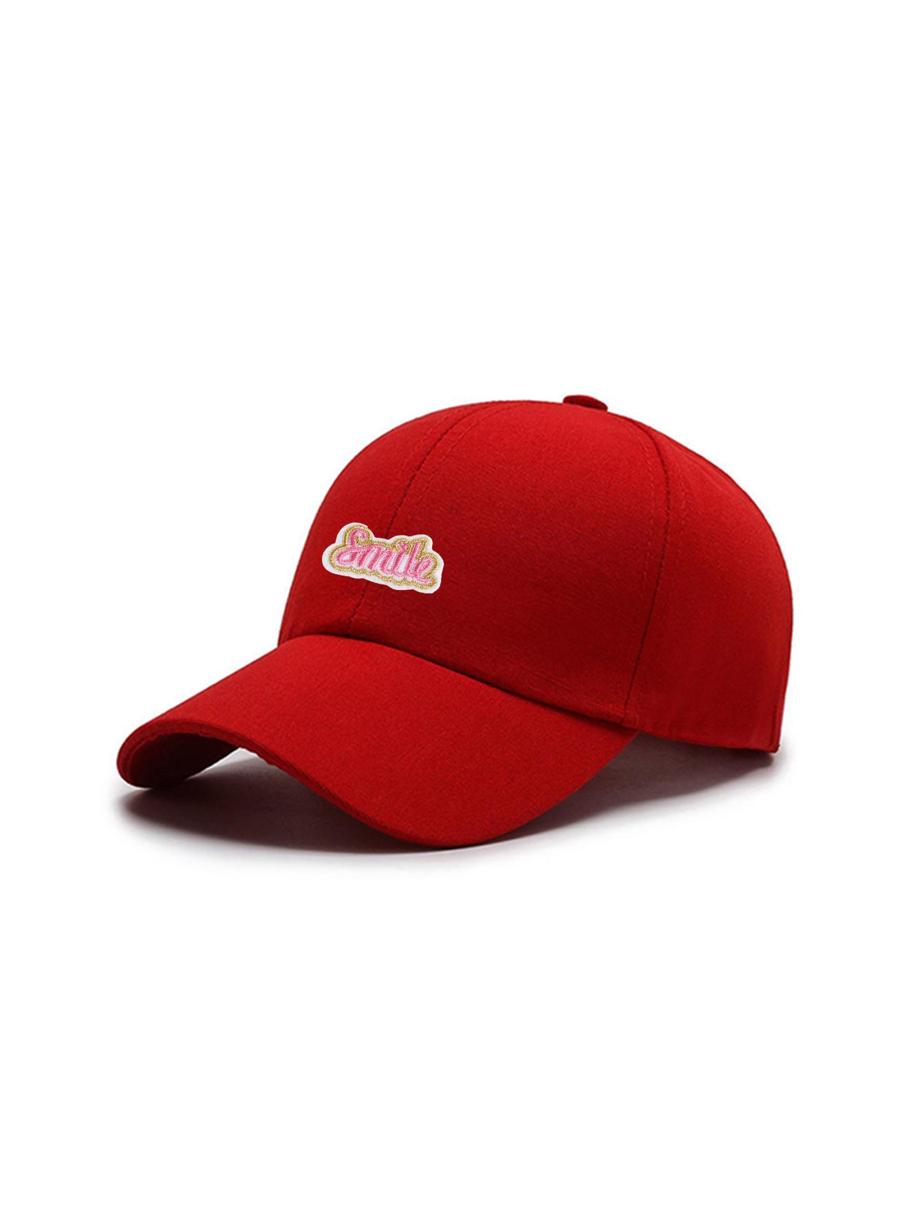 

1PC Couple Style Women s Men s Baseball Cap, Print “Star - Adjustable Snap, Breathable Structure Sun Visor, Casual Outdoor One Size красный