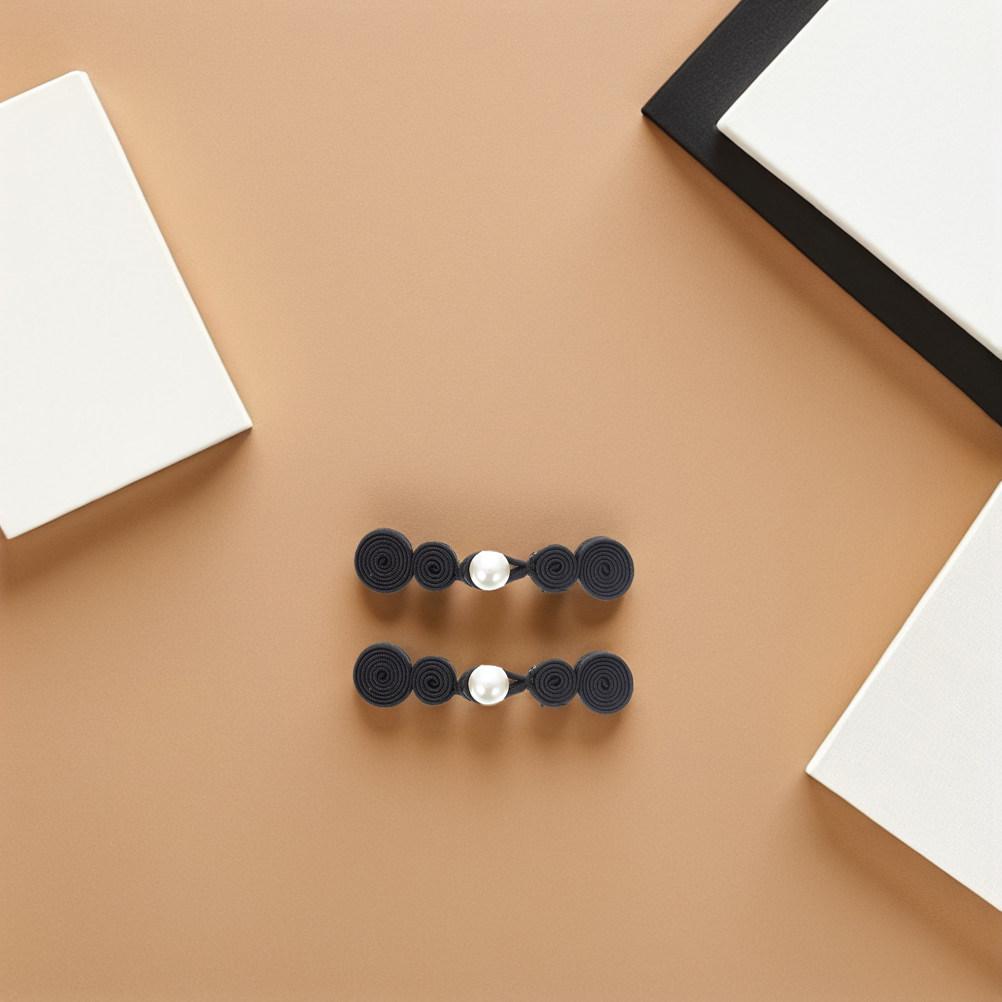 Chinese Knot Buttons Traditional Frog Closures For Diy Sewing Polyester Hook Eye Fasteners Hanfu Clasp Costume Buckle