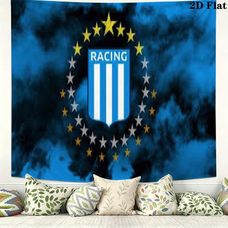 Racing Club Wall Tapestry Aesthetic Wall Hanging Printed Fabric Blanket Decorative Tapestries for Bedroom Living Room Home Decor