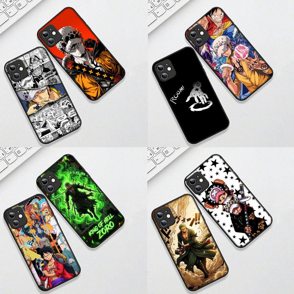 Cover for Apple iPhone 17 16 14 15 Plus Pro Max 16E ProMax + 15Plus 15+ 16+ Phone Case Zoro Trafalgar Water Law One Piece Luffy
