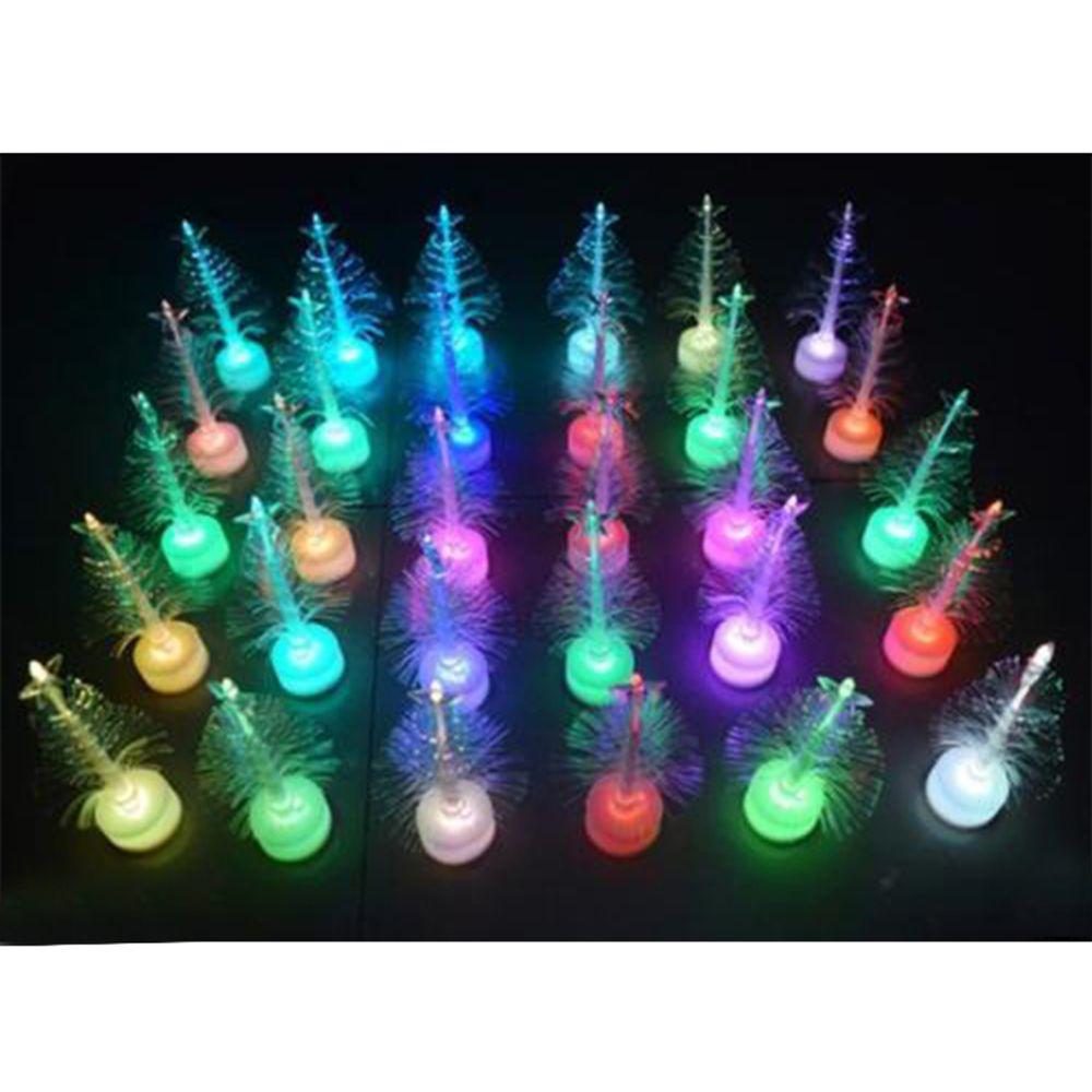 Fashion Colorful Gift Home Children Party Decoration Christmas Lamp Nightlight Xmas Tree Ornament