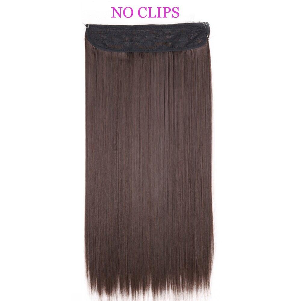 MISS WIG Extensiones de cabello sintético, sin Clips, cabello Artificial, Rubio, marrón, negro, degradado, morado, liso, pieza de cabello falso