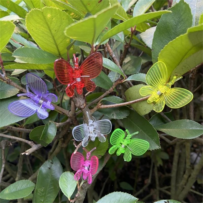 70 Peças Clipes de Planta em Forma de Borboleta Braçadeiras de Plástico Pesadas Adequadas para Flores Trepadeiras Orquídeas Suporte Design Anti-Acamamento