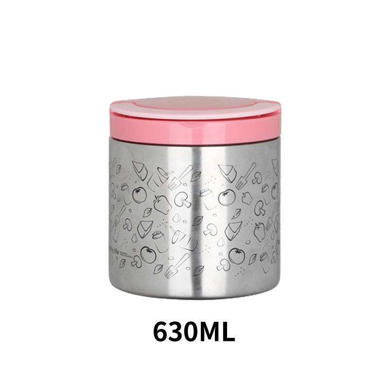 Thermal Insulation Lunch Box 304 Stainless Steel Thermal Insulation Bucket, Portable Portable Portable Box Large-capacity Lunch Box
