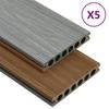 VidaXL WPC Decking Panels and Accessories Brown-grey 10 M² 2.2 M