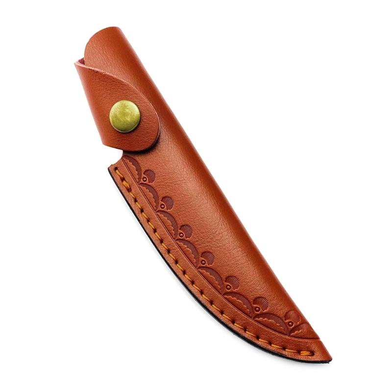 

Шкіряні фіксовані ножни для ножа, чохол для інструменту для вулиці, кобура для полювання на ремінь, шкіряний чохол для ножа, багатофункціональний інструмент 1