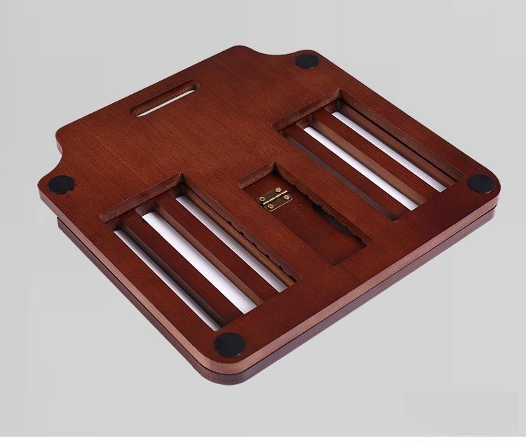 Portable Solid Wood Folding Stand for Laptops, Desktops, and Tablets