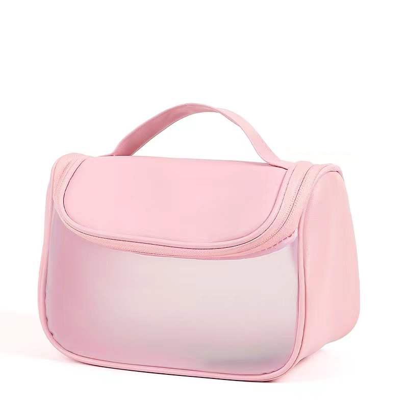 Travel Makeup Bag - High-End Waterproof, Multi-functional, Large Capacity, Transparent with Logo Print