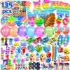 120/206 Pezzi Giocattoli Pinata Compleanno Bambini Braccialetti a Scatto Giocattoli Fidget Pop It Giocattoli Premi Carnevale Riempimento Pinata Giocattoli all'Ingrosso Regali per Bambini