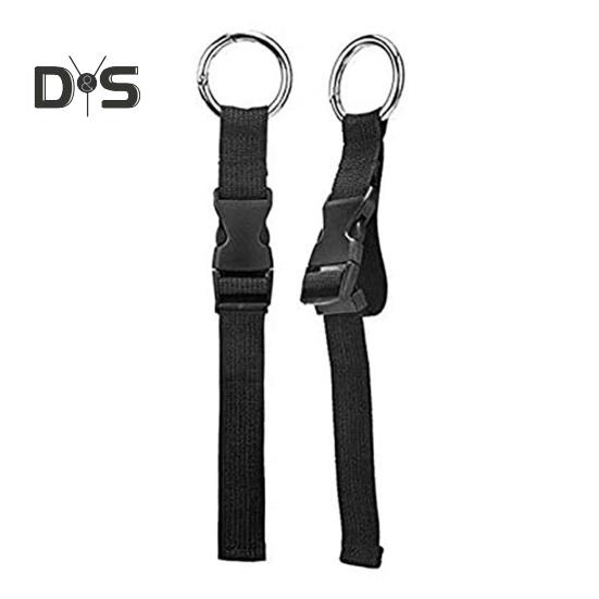 1/2 Peças Cinta de Bagagem Ajustável Porta-Casaco Suporte Pesado Mala Bagagem Conector Cinta Viagem Transporte Cinta com Ganchos de Anel Fivela Viagem