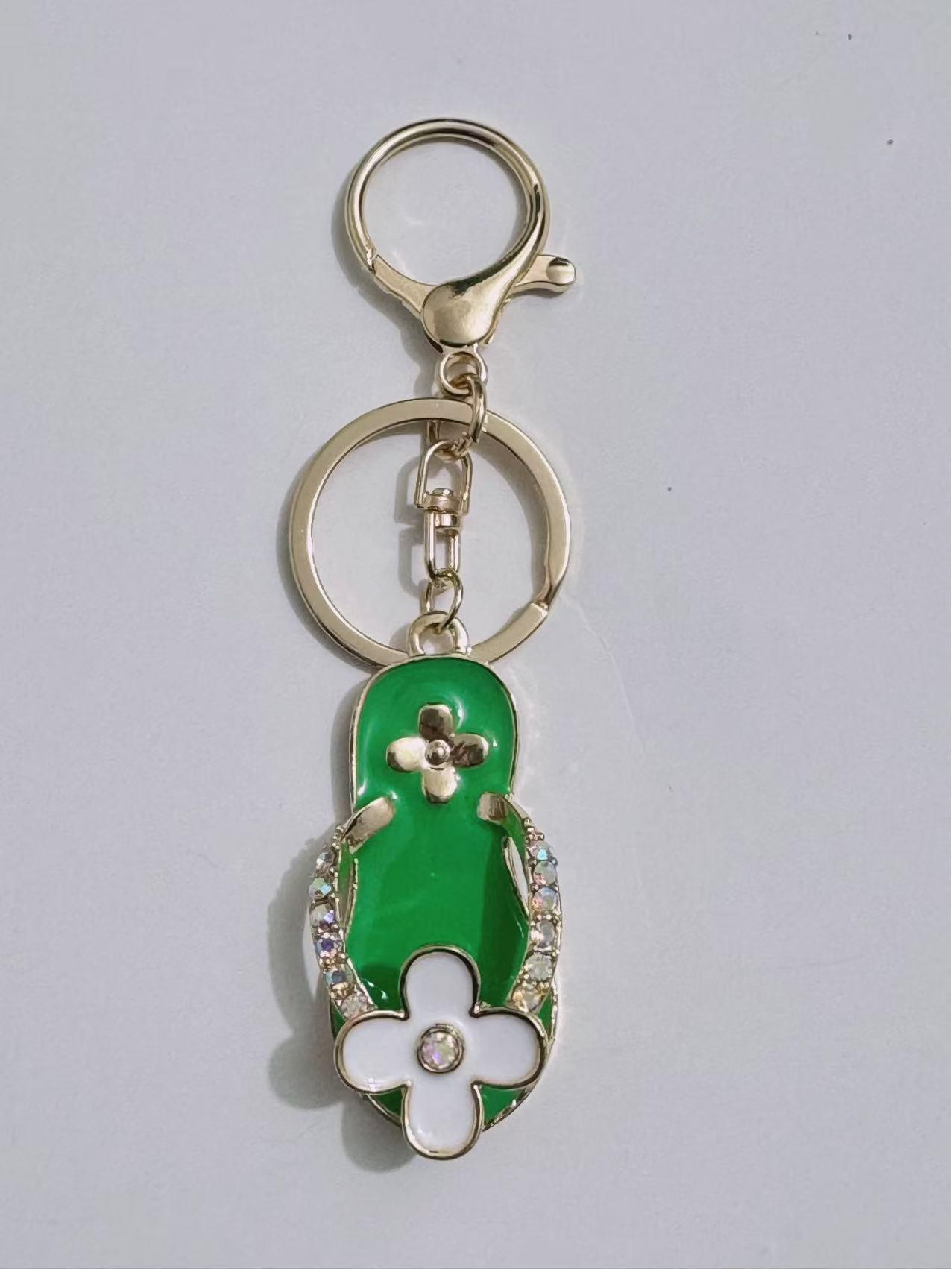 Женский милый брелок для обуви со стразами и эмалью - Креативный металлический брелок для сумки и брелок-подарок