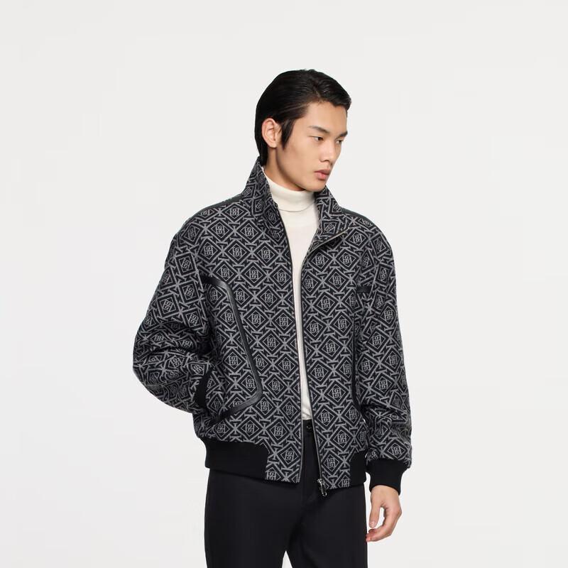 

K-Boxing Men s Autumn/Winter Patterned Stand-Collar Jacket FKDE3269 L