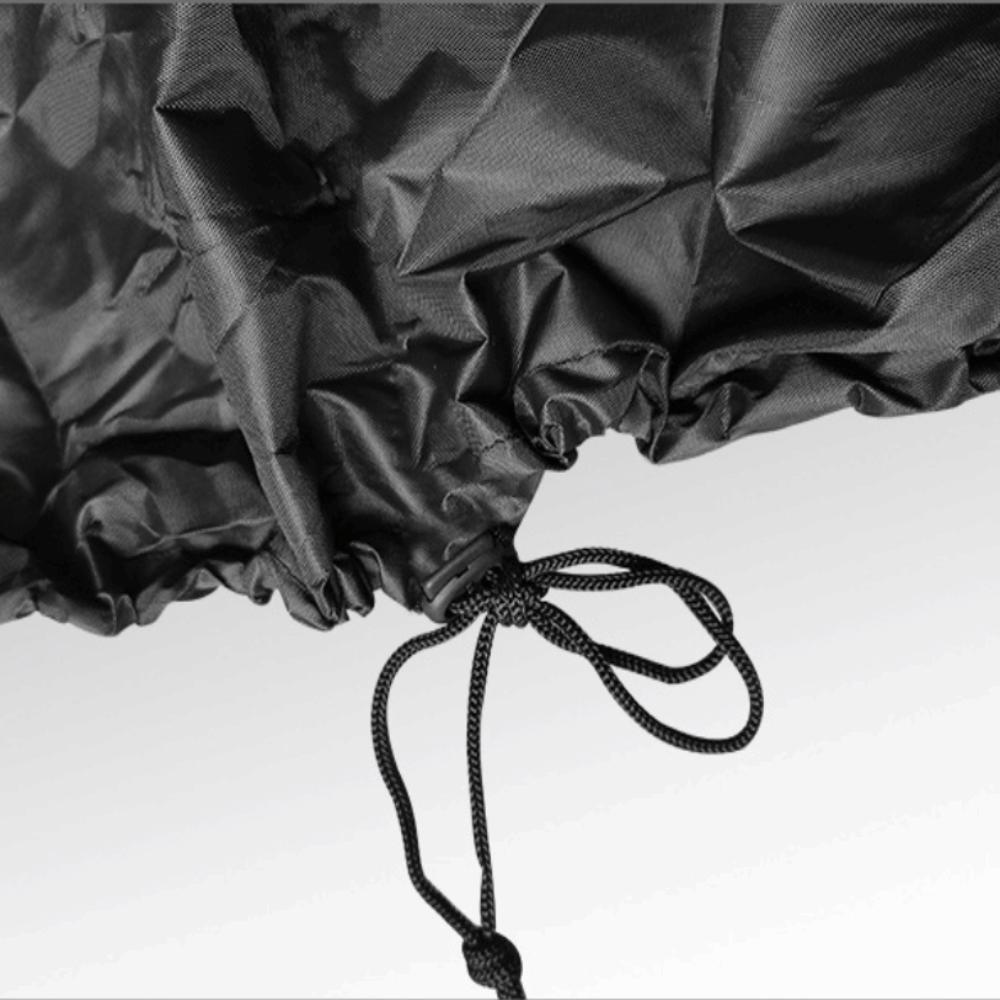 Oxford Cloth Round Outdoor Grill Protective Cover 44.09x8.27in Black 44 Inch Smoker Fabric Cover Thick Woven Protective Cloth
