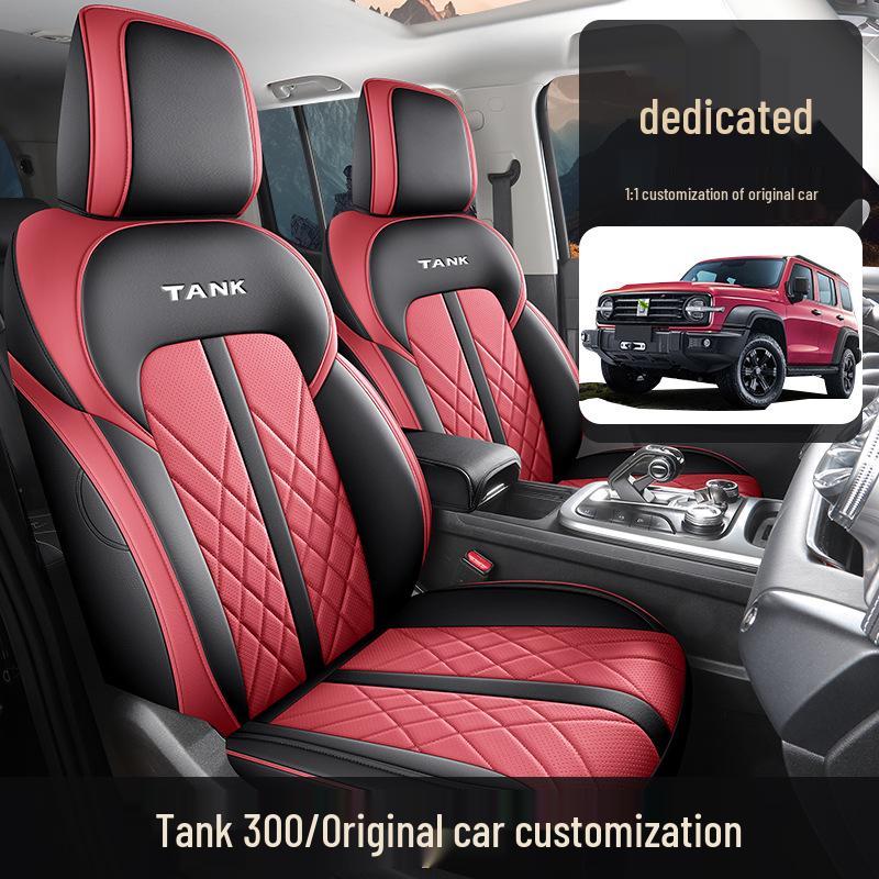 New Model Full Leather Car Seat Cushion for Tank 300 - Universal Fit for Five-Seater, All Seasons