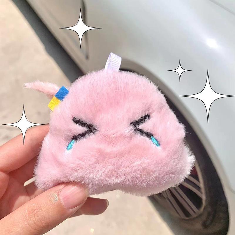 Cartoon Pink Piglet Anime Plush Doll Key Chain Soft Stuffed Toy Keyring Girl Bag Pendant Cute Pig Dolls Keychain For Kids Gift