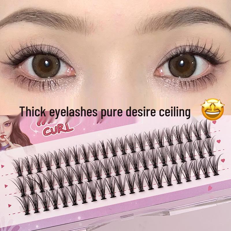 

BQI Sunflower Natural Dense Style Segment Cluster False Eyelashes for Salon