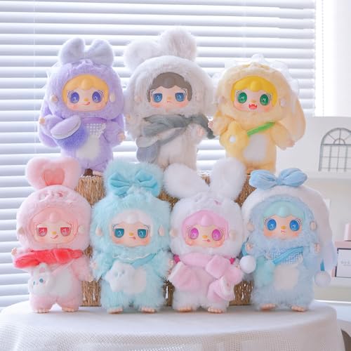 TOP TOY x Yooki "Hokkori Rabbit" Plüsch-Anhänger Serie (1 Stück) Gachapon Blind Box Figur Plastikmodell Premium Weichvinyl Spielzeug Geburtstagsgeschenk Original