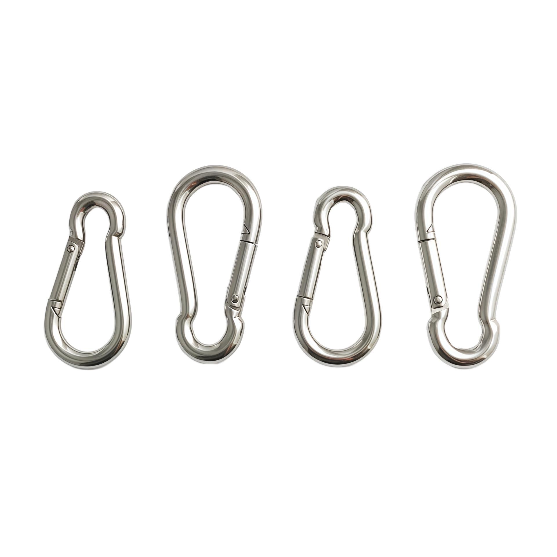 

Industrial-Grade 316 Stainless Steel Spring Hook Carabiner for Outdoor Climbing 7mm
