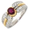 Ruby diamondRing Ring Pt900/18K Yellow Gold #10.5(JP Size) Array