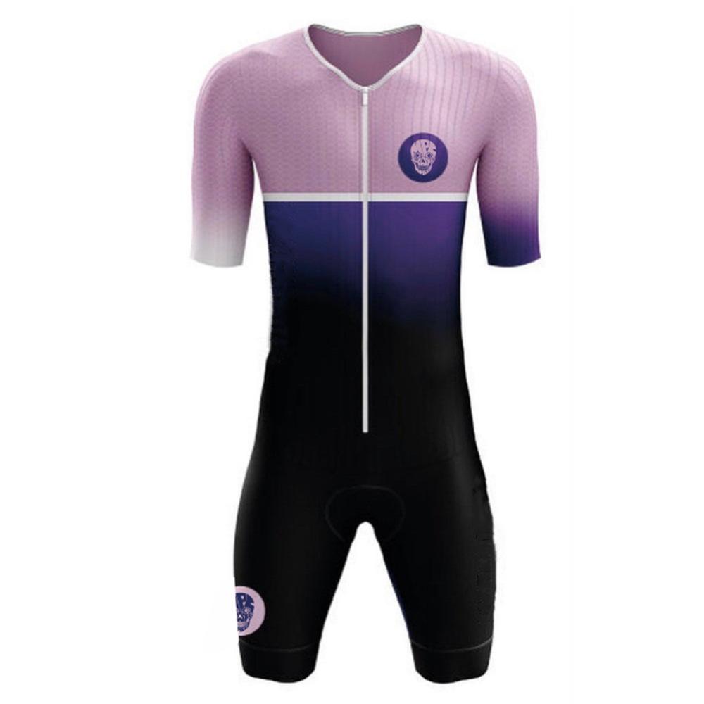 Tuta da Ciclismo Tuta da Triathlon Monopezzo Body Aderente Fantasia Verticale Mountain Bike Bici da Strada Pattinaggio a Rotelle Tuta Traspirante 2026 Set Tuta da Ciclismo Monopezzo
