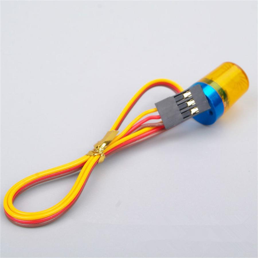 13mm X 18mm LED Flash Rotation Flasher Light Yellow Project Lamp For 1:10 RC Car
