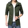 Men's Hooded Pure Cotton Washed Workwear Jacket - Autumn/Winter 2022 Collection