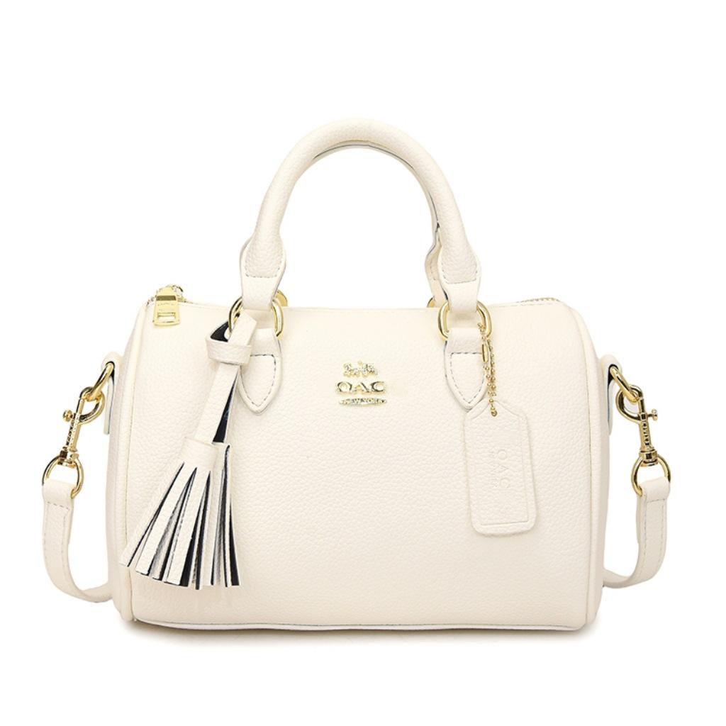 

Однотонная универсальная сумка-подушка через плечо - Модный тренд 2025 белый