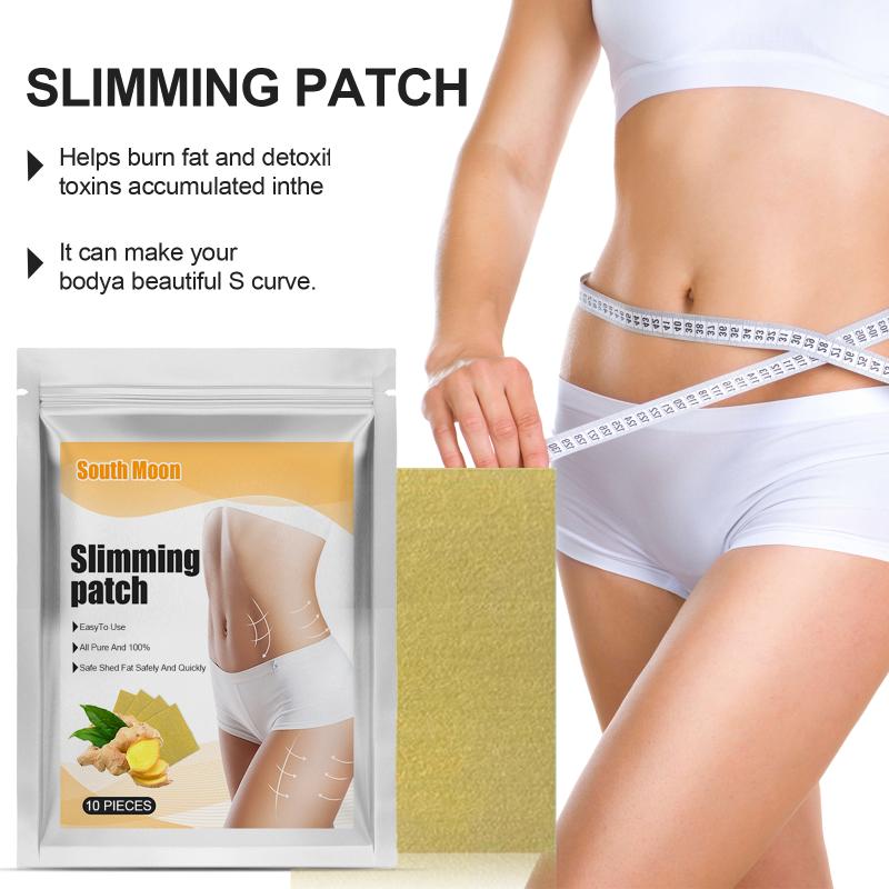 Slim Patch Ginger Natural Body Shaping Stomach Slimming Firming Skin Home Usage 10 Pack
