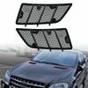 Pair Hood Vent Grille Covers Compatible with For Mercedes For Benz W164 ML GL Class 2008 To 2011 with OEM Numbers