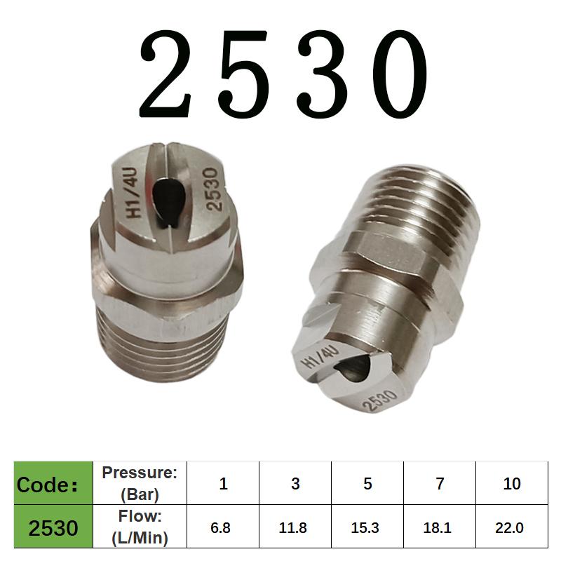 

1/4 -BSPT Кут розпилення 25/45 градусів плоский вентилятор Розпилювач води Vee Jet Очищення та видалення пилу 2530