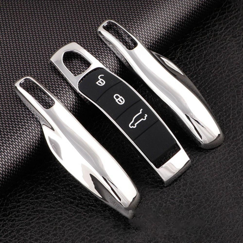 Custodia Portachiavi Auto 3 Pulsanti In ABS Per Kia Rondo / Sportage / Soul / Rio (2006-2013) - Guscio Telecomando Con Lametta - 3