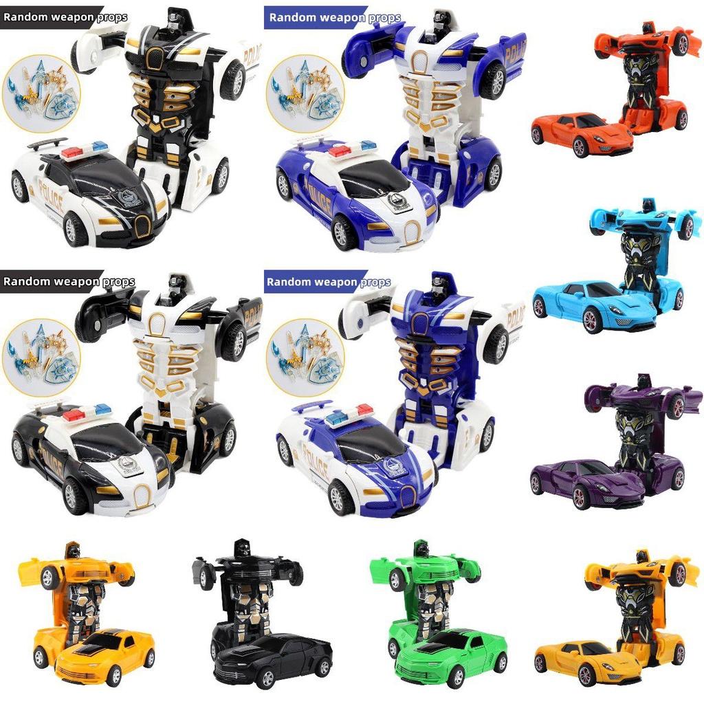Educational 2in1 Deformation Car Toy No Battery Needed