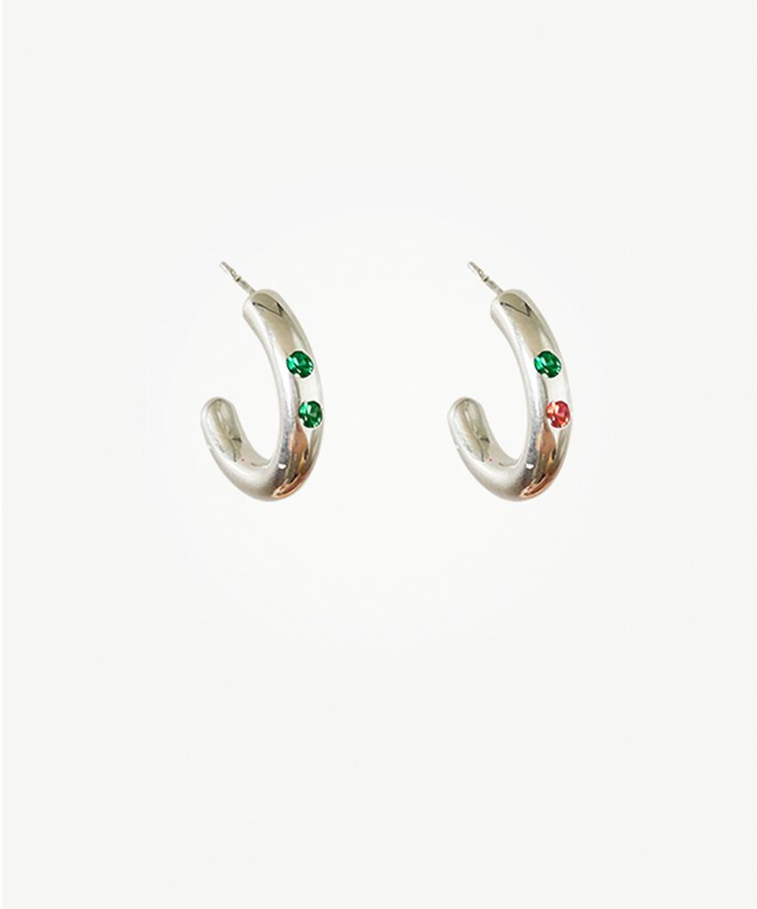 Nuavo Emerald Or Orange Hoop