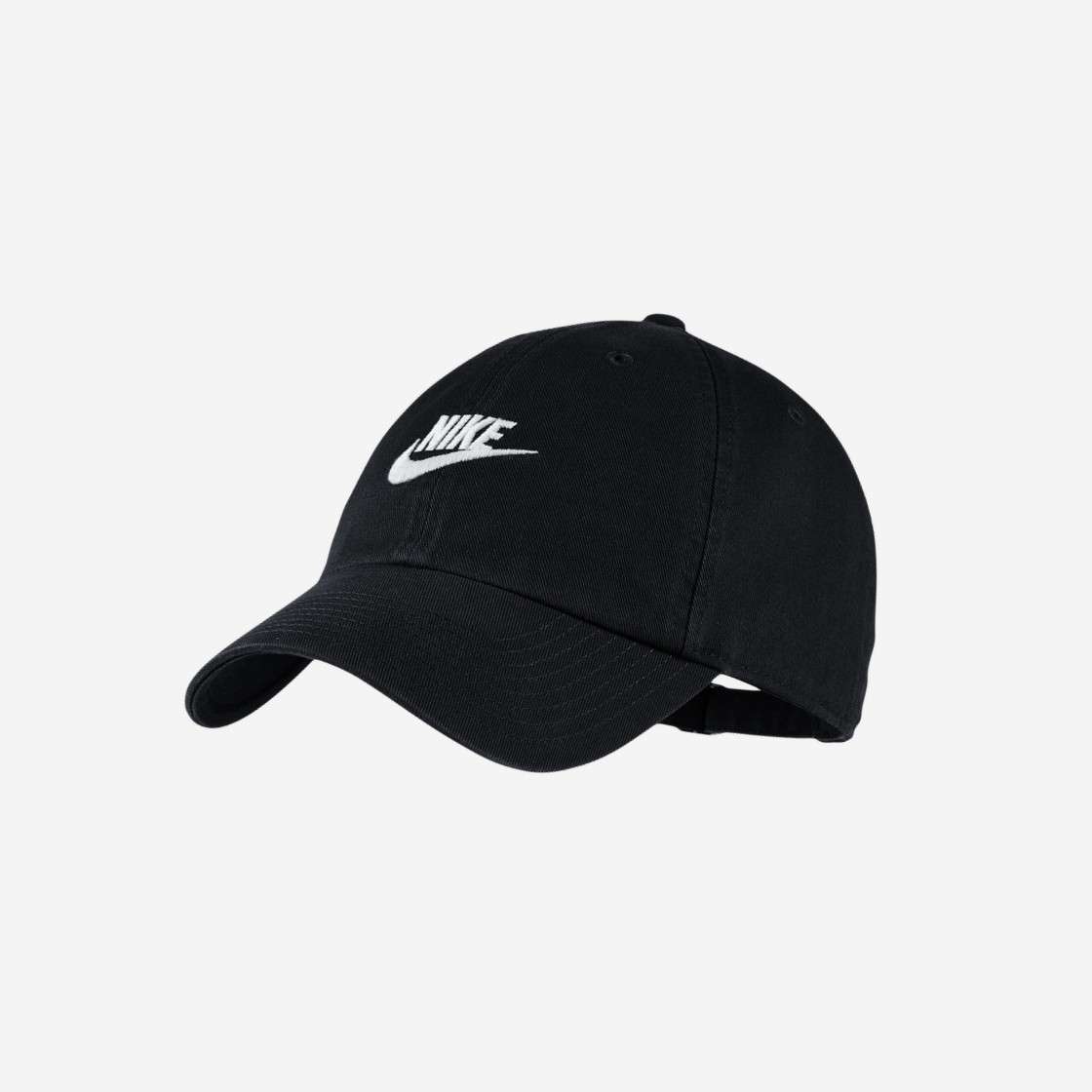 

Nike Heritage 86 Futura Washed Cap Black White 913011-010