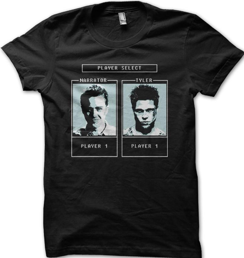 New Fight Club Tyler Durden Character selection game t-shirt 9129 M