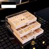 Multi-layer Jewelry Storage Box, Transparent High-end Ring, Stud Earrings, Necklace, Storage Display Rack, Drawer, Jewelry Box.