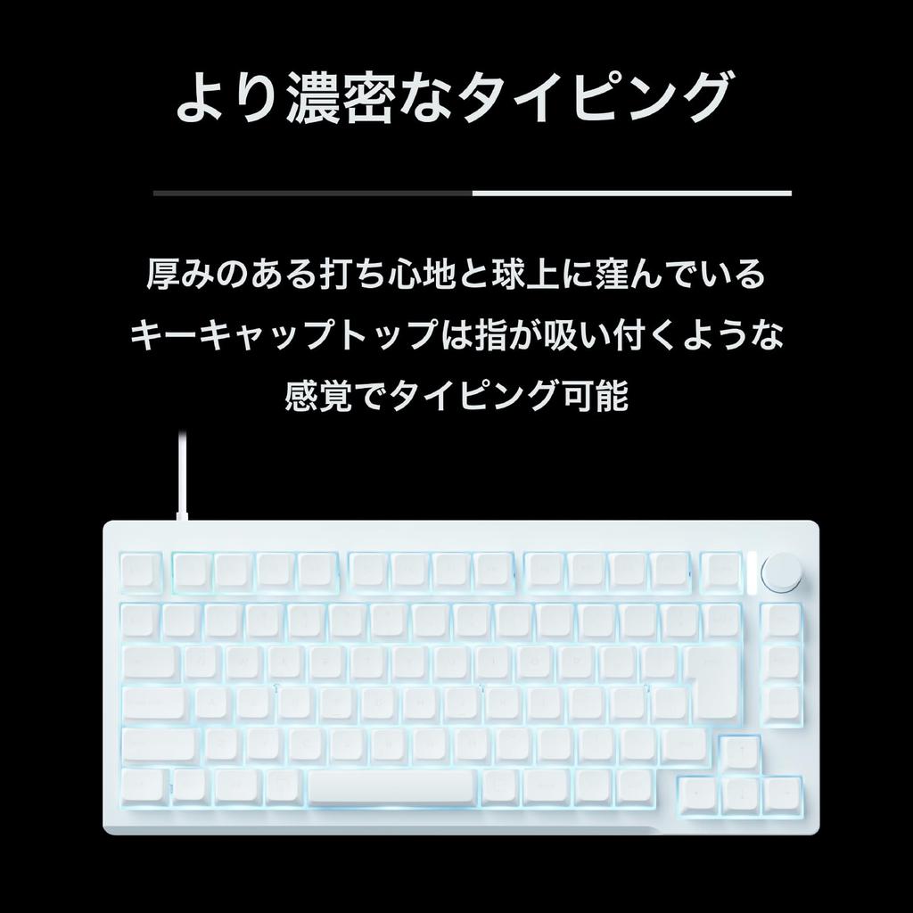 Princeton ULTRA PLUS UP Trigger Compatible Gaming Keyboard with Rapid Magnetic Wired SOCD CNC Full MDA White Triggers, 75% Non-Contact Switches,