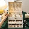 High-End Multi-Layer Drawer-Type Jewelry Box Household Large Capacity Earring Storage Organizer With Oxidation Finish