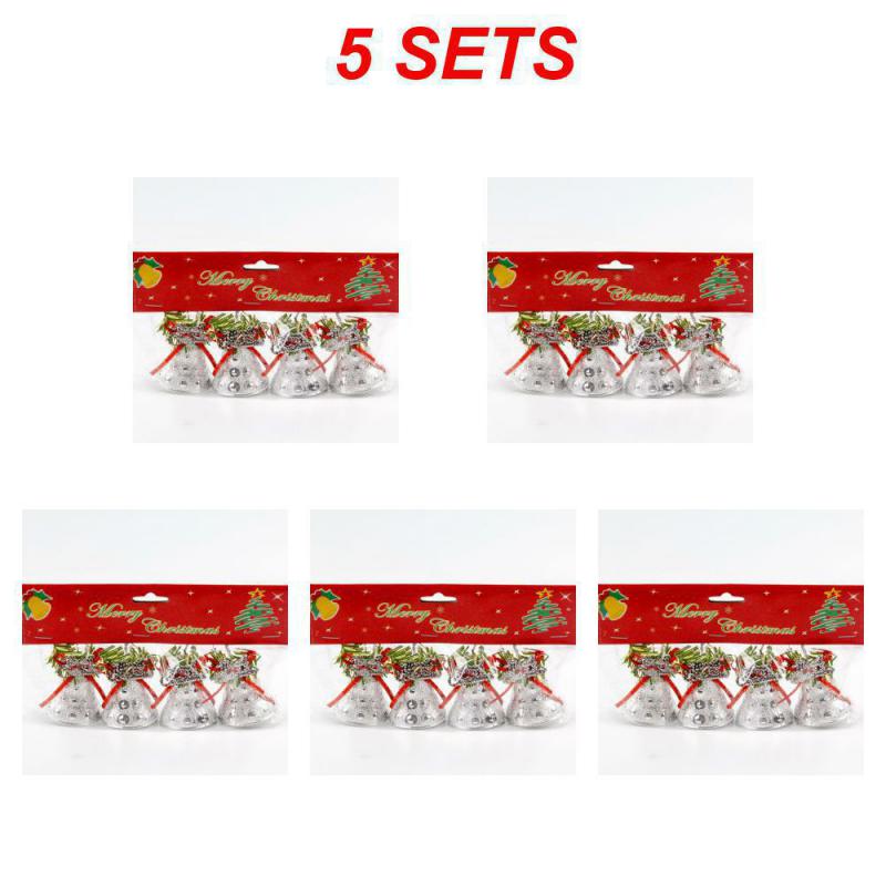 

5/10SETS Рождественский мини-гальванический подвесной колокольчик Изысканные высококачественные украшения для рождественской елки Праздничное украшение на колокольчик